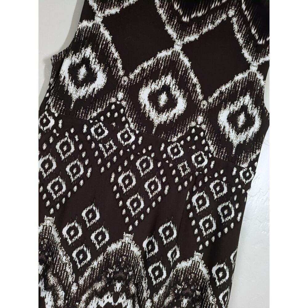 NEW Chico’s Dress Size 2 (US 12) Medallion Haze Morgan Maxi Stretchy Dress Brown - Picture 10 of 10